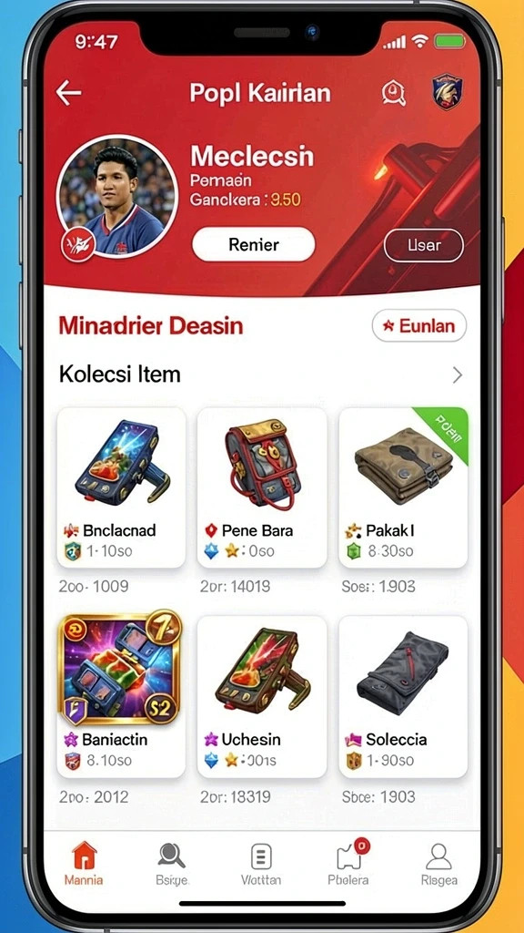 77lucks - Tangkapan layar yang menampilkan antarmuka utama game.